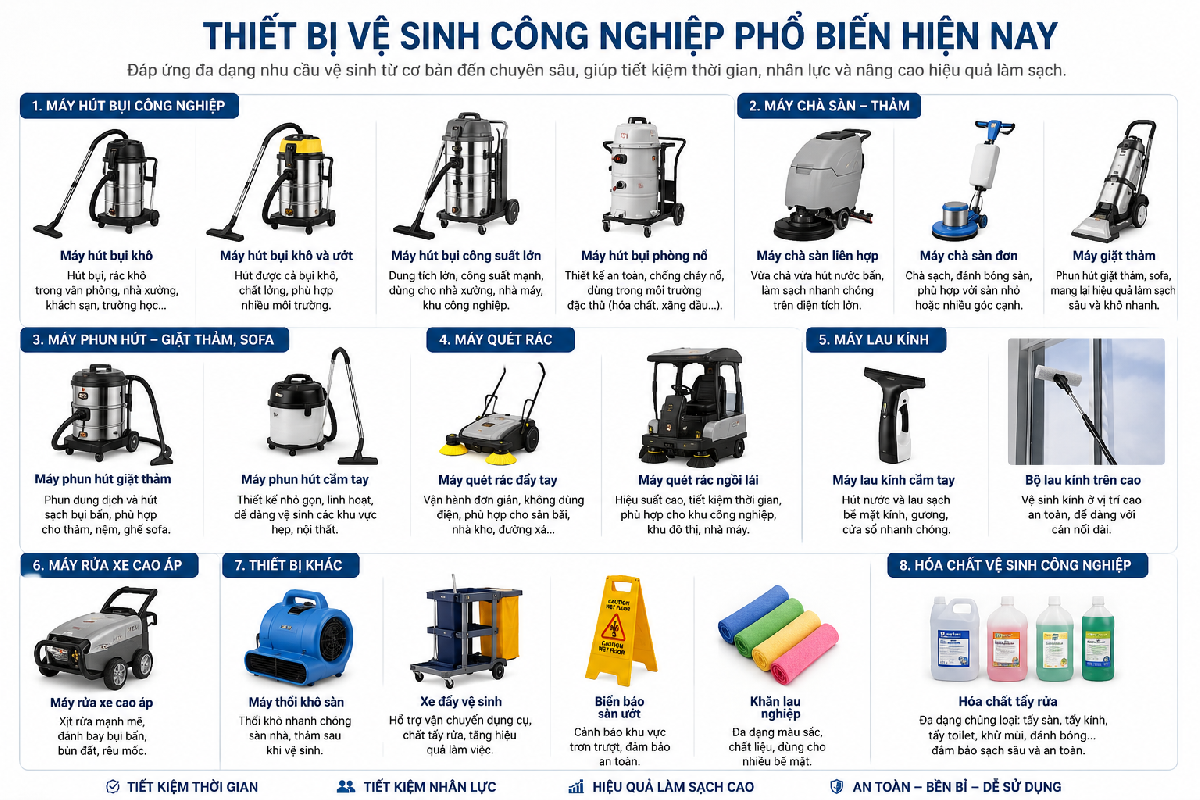 Những Dụng Cụ Vệ Sinh Công Nghiệp Được Sử Dụng Nhiều Nhất _ Cty HP - HUY PHONG 0902.946.357