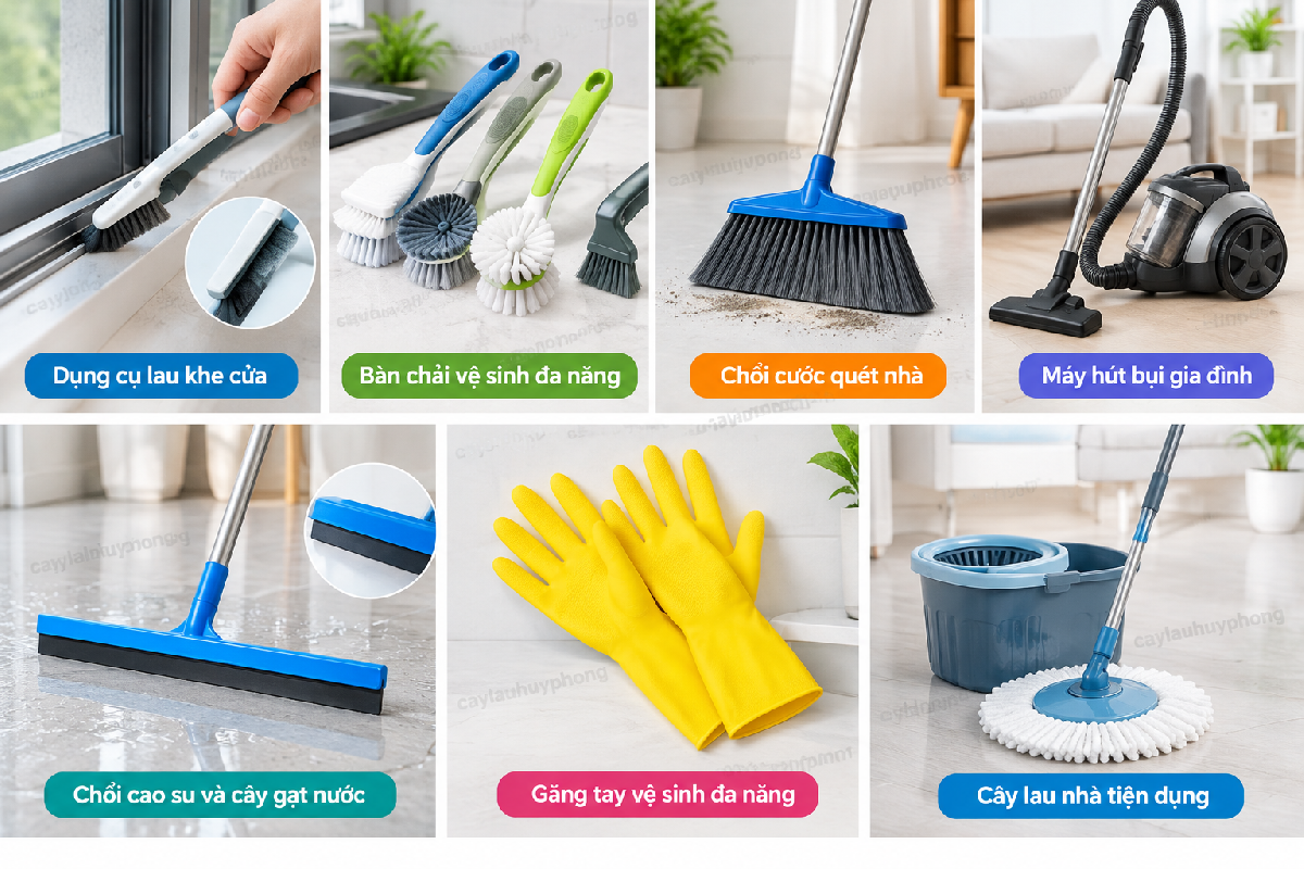 Top Dụng Cụ Vệ Sinh Gia Đình Bền Đẹp Và Tiết Kiệm Chi Phí